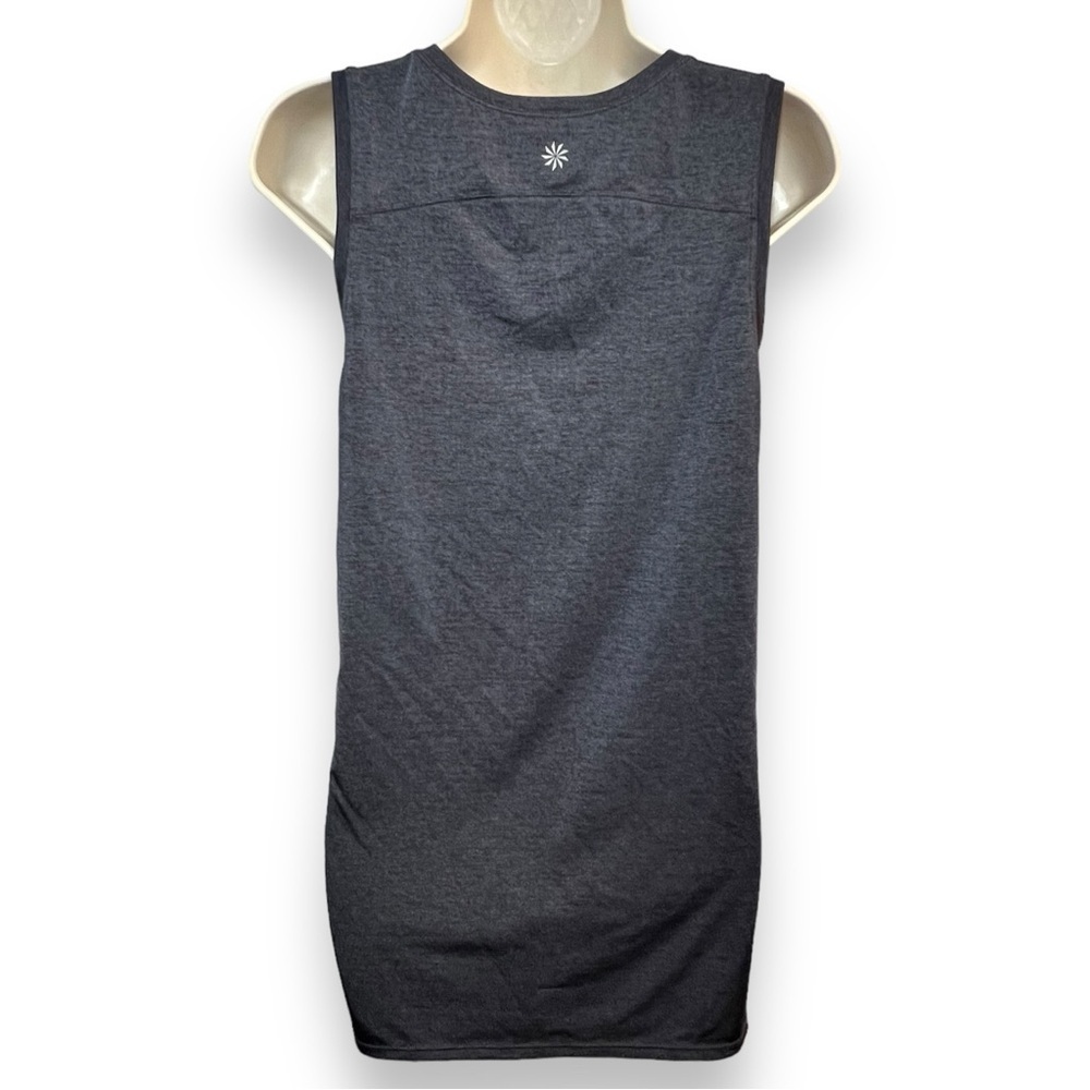 Athleta Women’s Heather Scrunch Rash Guard Charcoal Size Medium - Picture 3 of 8
